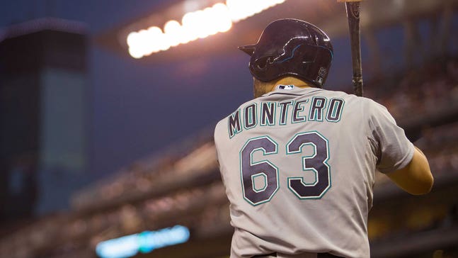 Montero trying hard to impress Mariners at first base